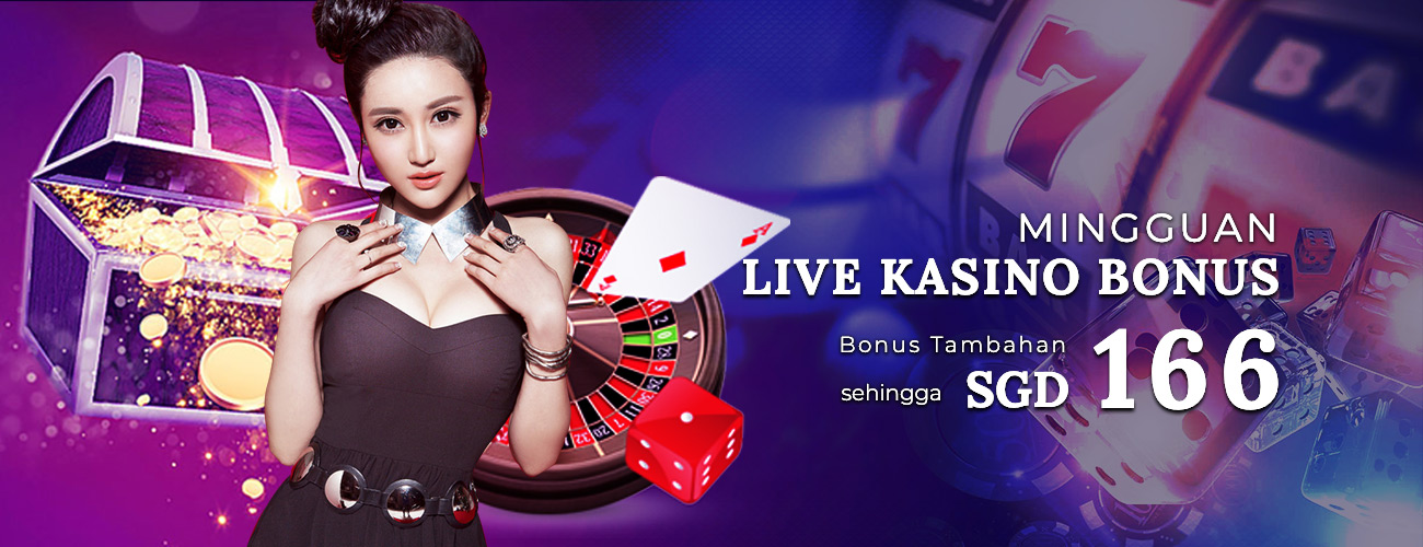 Mingguan Live Kasino Bonus