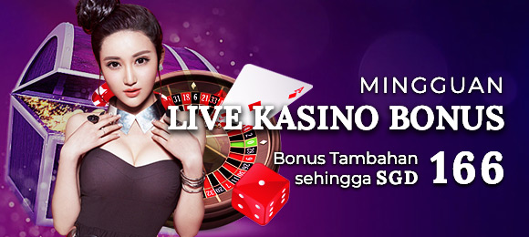 Mingguan Live Kasino Bonus